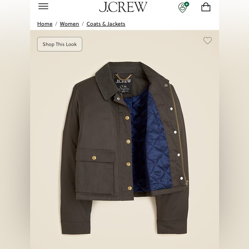 Jcrew Cropped Barn Jacket